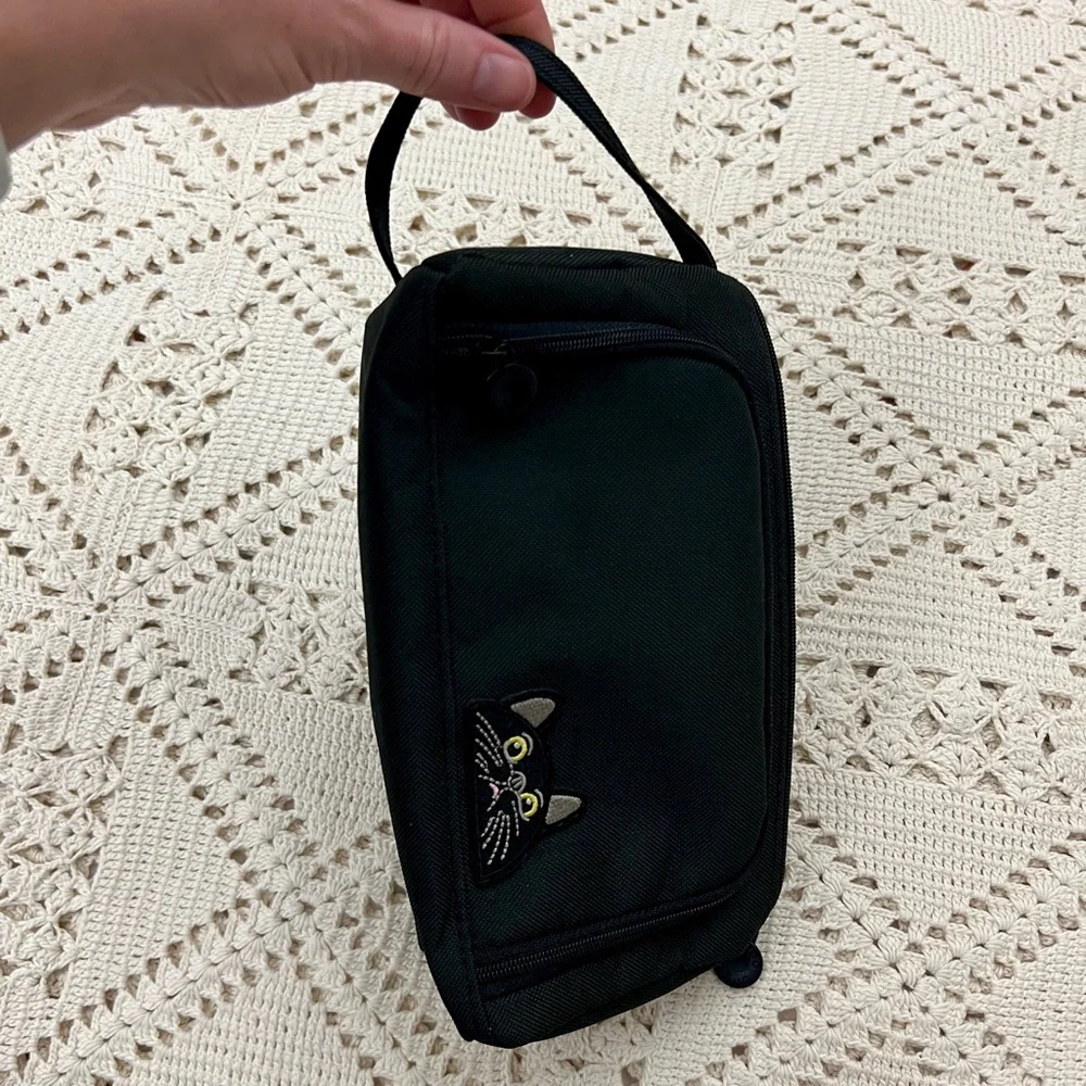 Bleep cat patch pencil case